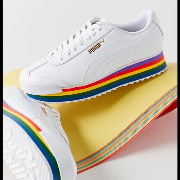Puma Shoes - 🌈 Bundle Puma Roma Amor Rainbow Platform Sneaker